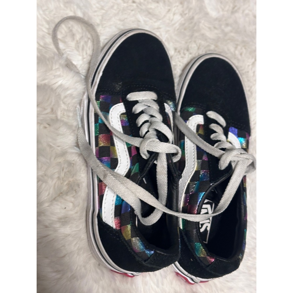 Vans Old Skool Rainbow Checkerboard‎ Skate Shoes Sneakers - Picture 5 of 5
